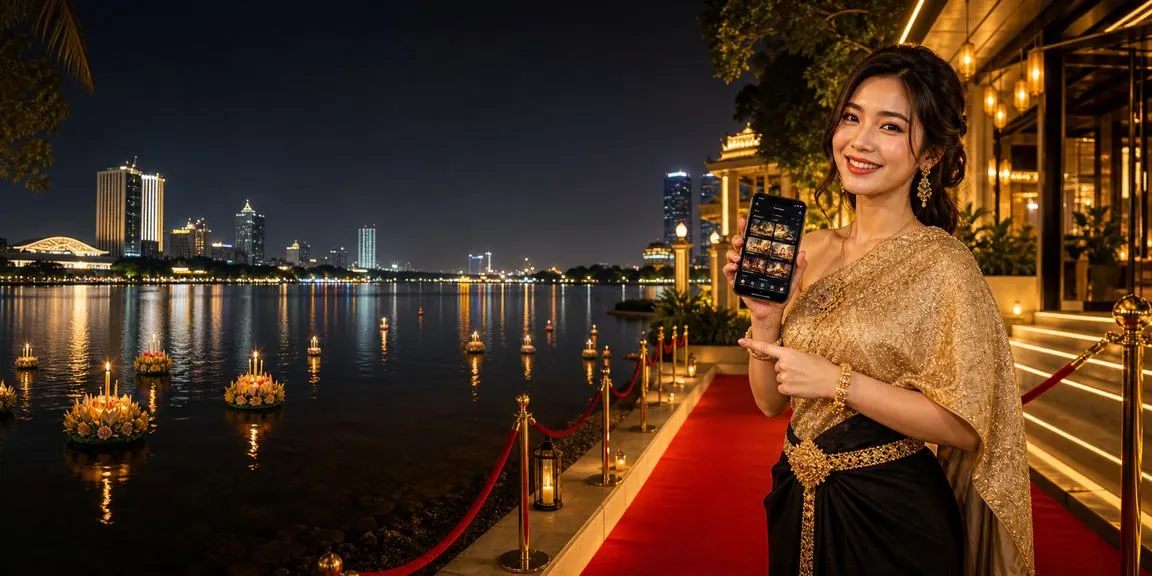 หญิงไทยที่ขอนแก่นดูสกอร์แมตช์เกมออนไลน์สดบนหน้าจอโทรศัพท์